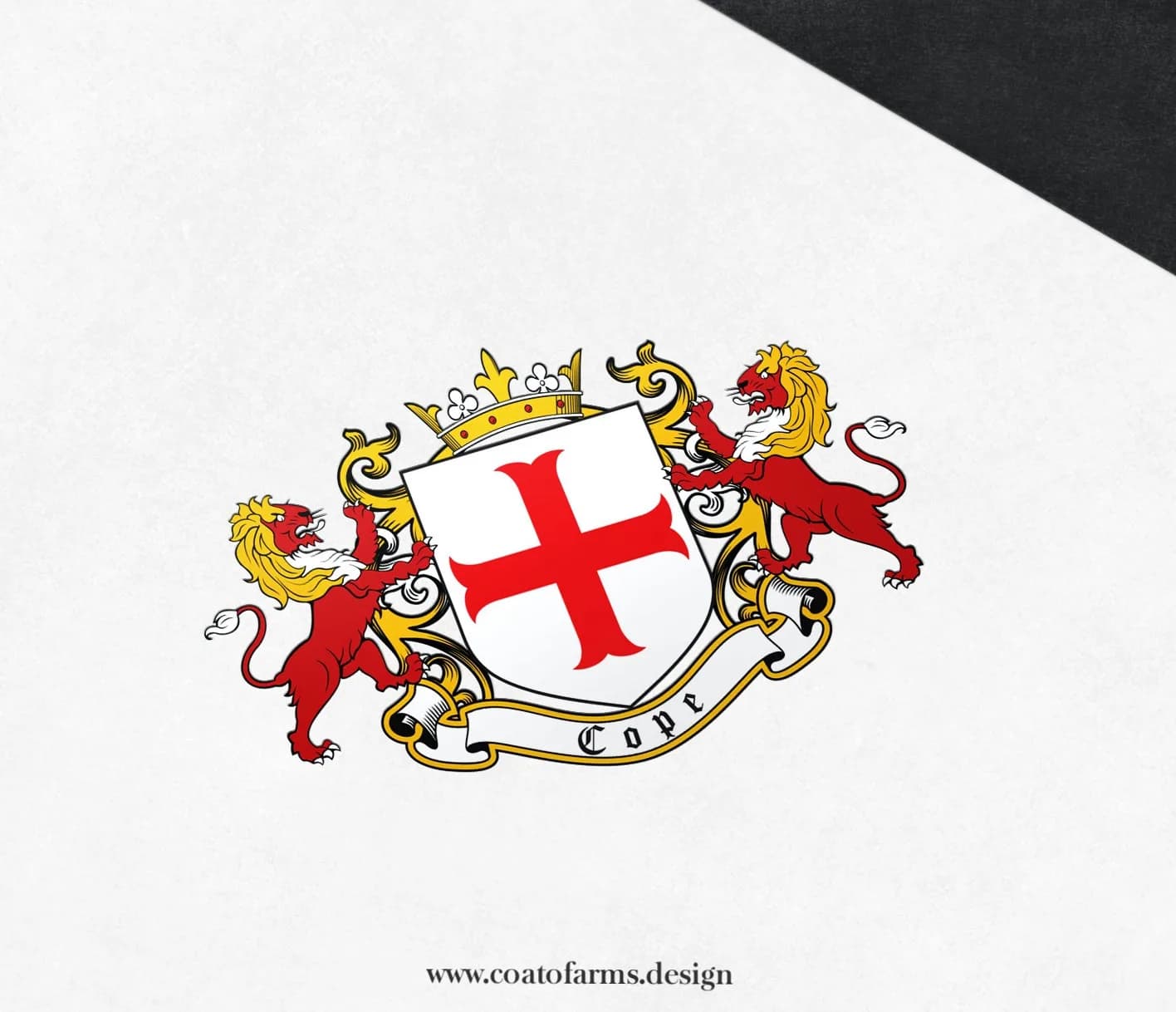 Coat of arms I designed for a small family company Cope & Sons from the United Kingdom