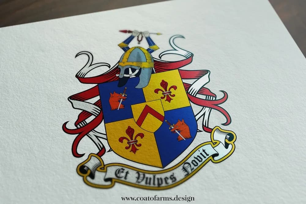 A family crest I designed for Stafford family from the USA small