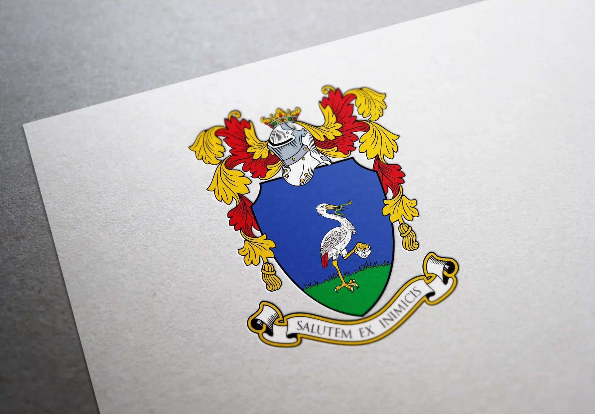 Coat of arms designed for a family from Russia.