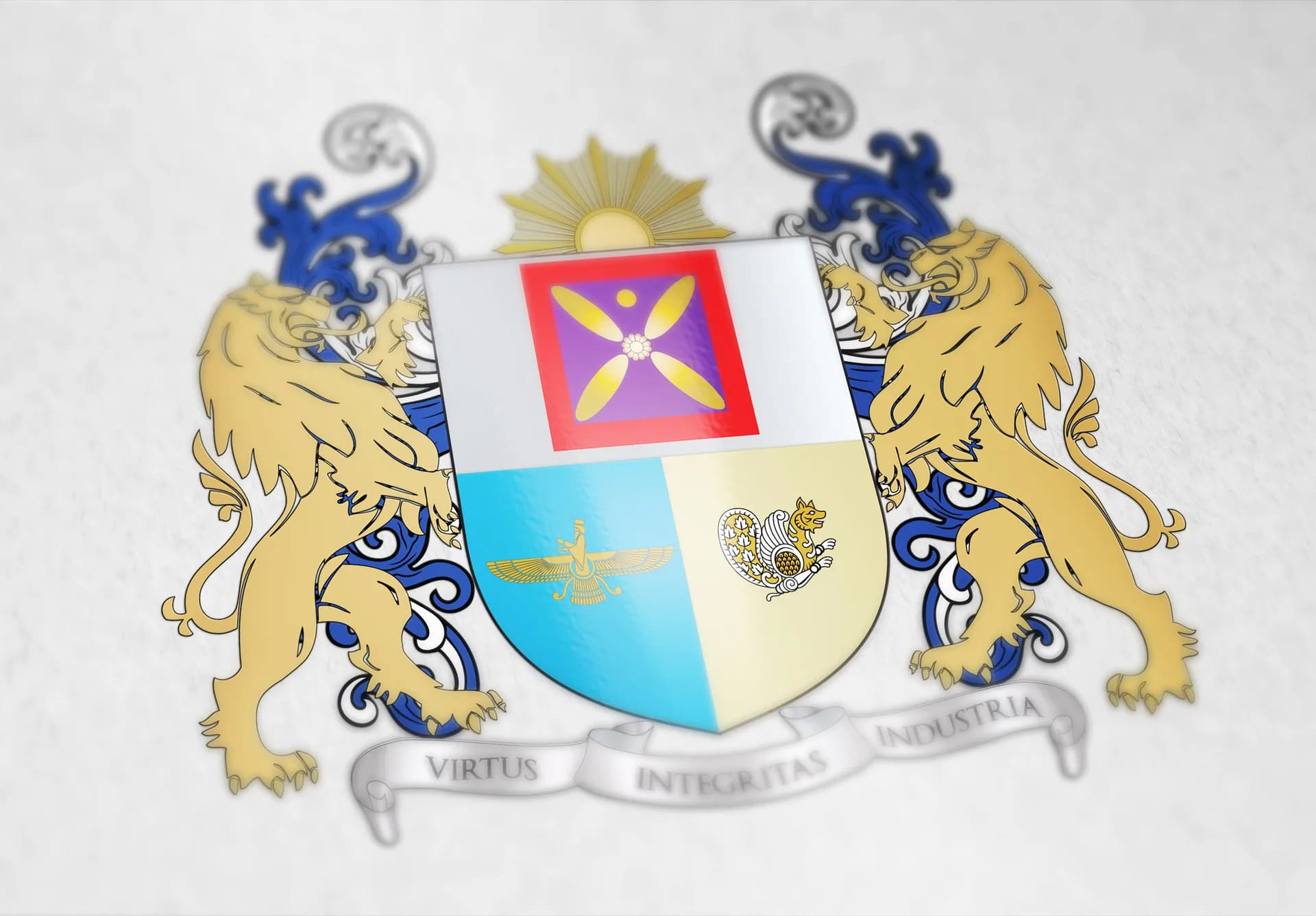 Coat of arms I designed for a secret association from the USA