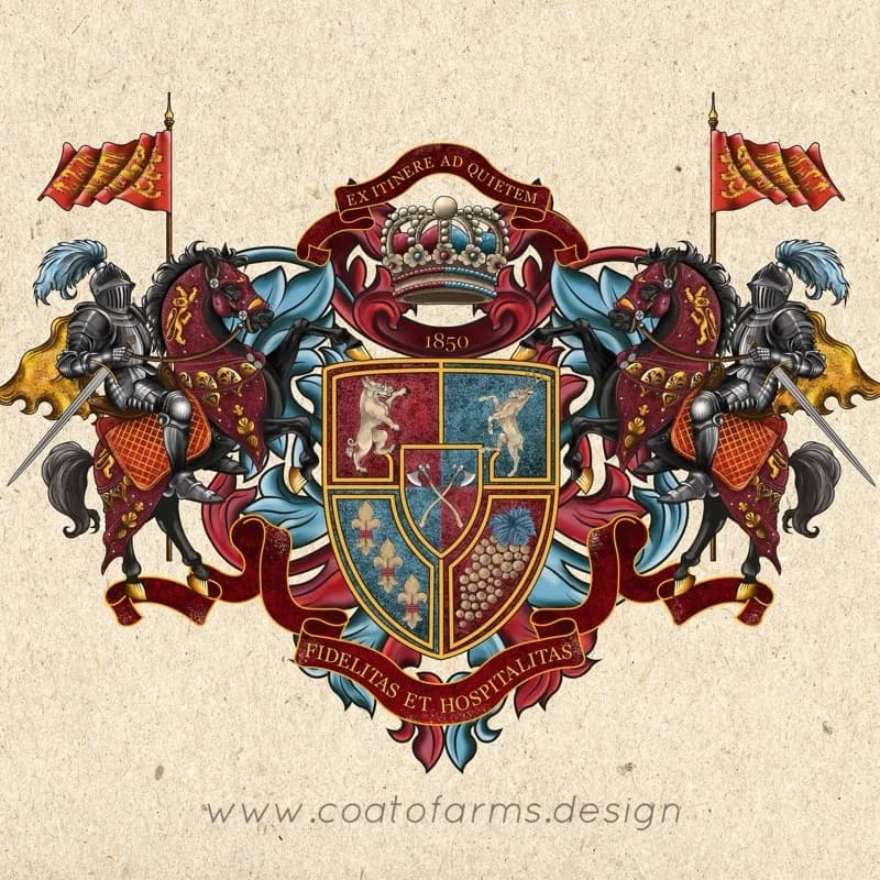 Coat of Arms I designed for the Heraldic Inn, Austria 800 x 800 px