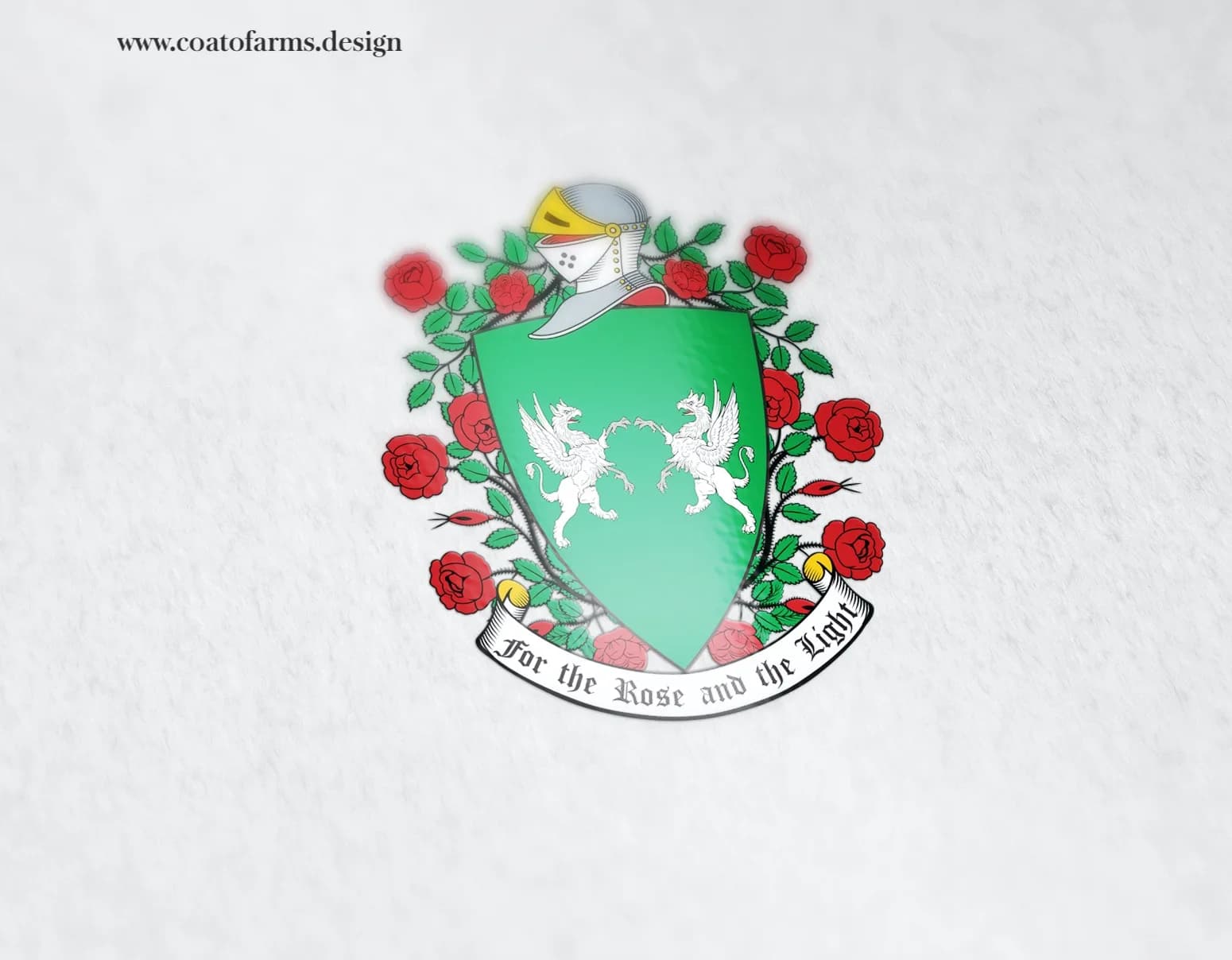 Fantasy crest (fictional coat of arms) I designed for The Glass Cannon Podcast 1