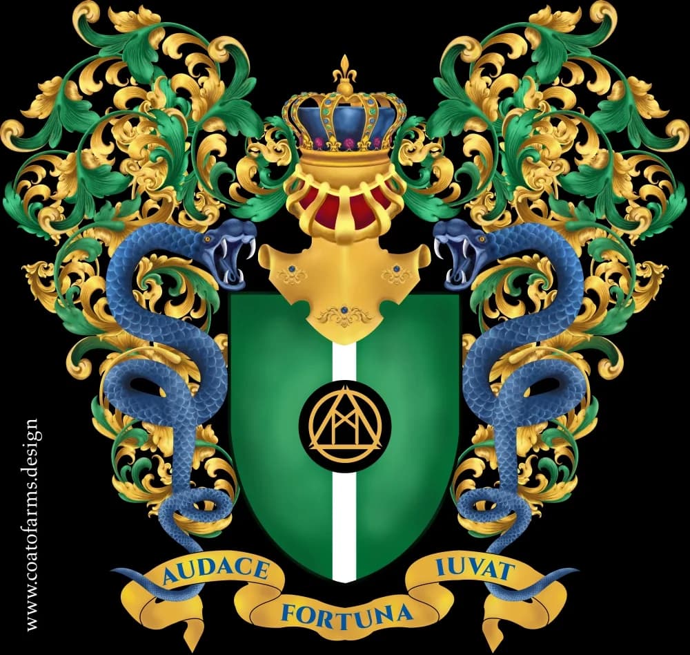Coat of arms for a Kabuto Kingdom micronation small version